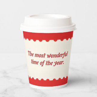 Create Your Own Christmas Holiday Paper Cups