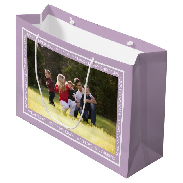 Create your own Christmas lavender gift bag! Large Gift Bag (Front Angled)