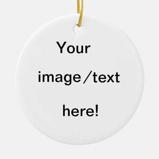 Create your own christmas ornament! ceramic tree decoration (Front)