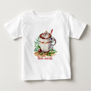 Create Your Own Christmas Peppermint Hot Cocoa Baby T-Shirt