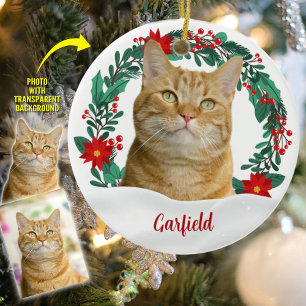 Create Your Own Christmas Pet Photo  Ceramic Tree Decoration
