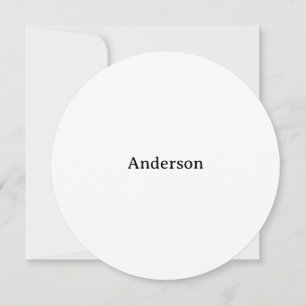 Create Your Own Circle 5.25" x 5.25" Invitation