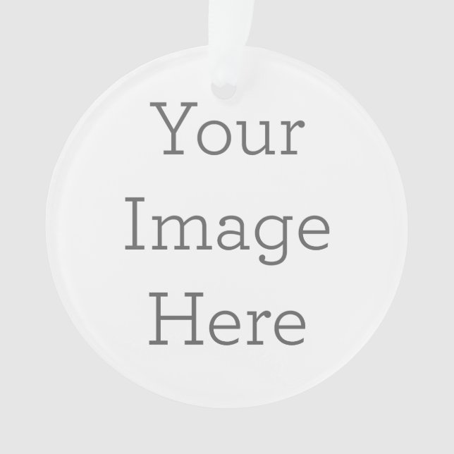 Acrylic Ornament, Acrylic Circle Ornament (Front)