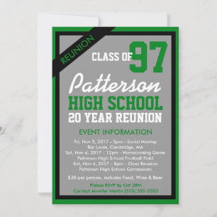 Create Your Own Class Reunion Invitation