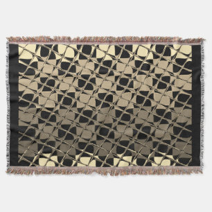 Create your own Classic Chequerboard tile pattern Throw Blanket