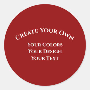 Create Your Own Classic Round Sticker