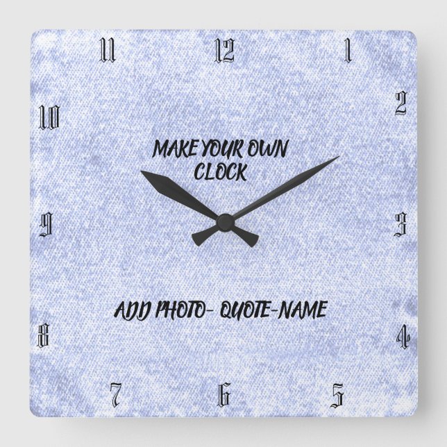 CREATE YOUR OWN CLOCK (Front)