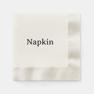 Create Your Own Coined Cocktail Ecru Napkin