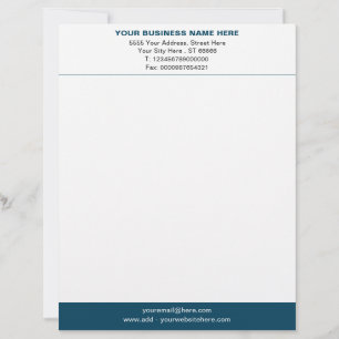 Create Your Own Colour Business Letterhead Templat