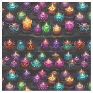 Create Your Own Colourful Altar Candles Black Fabric