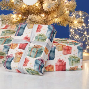 Create Your Own Colourful Bows & Boxes Wrapping Paper