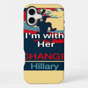 Create Your Own Colourful Change I am With Her   iPhone 16 Plus Case