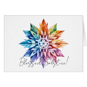 Create Your Own Colourful Feathery Snowflake Yule