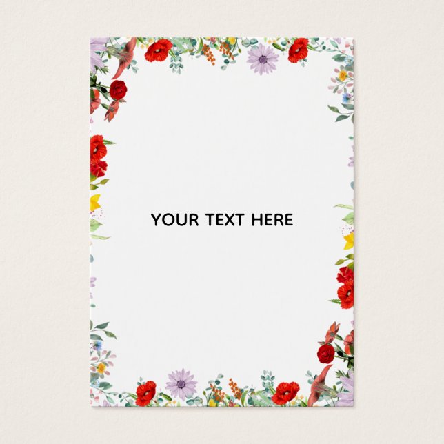 Create Your Own Colourful Floral Border  (Front)