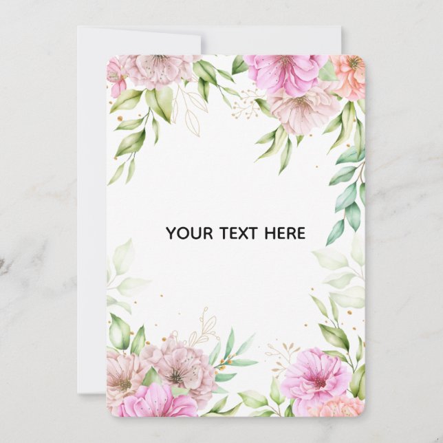 Create Your Own Colourful Floral Border  (Front)