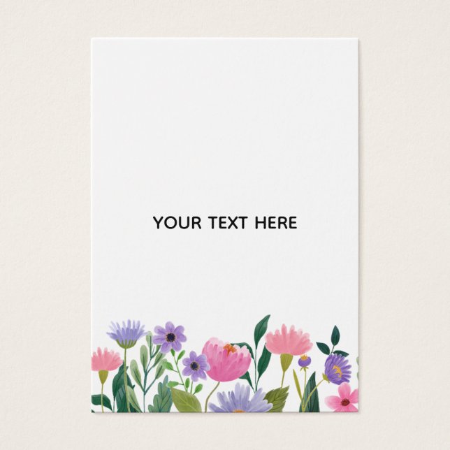 Create Your Own Colourful Floral Border  (Front)