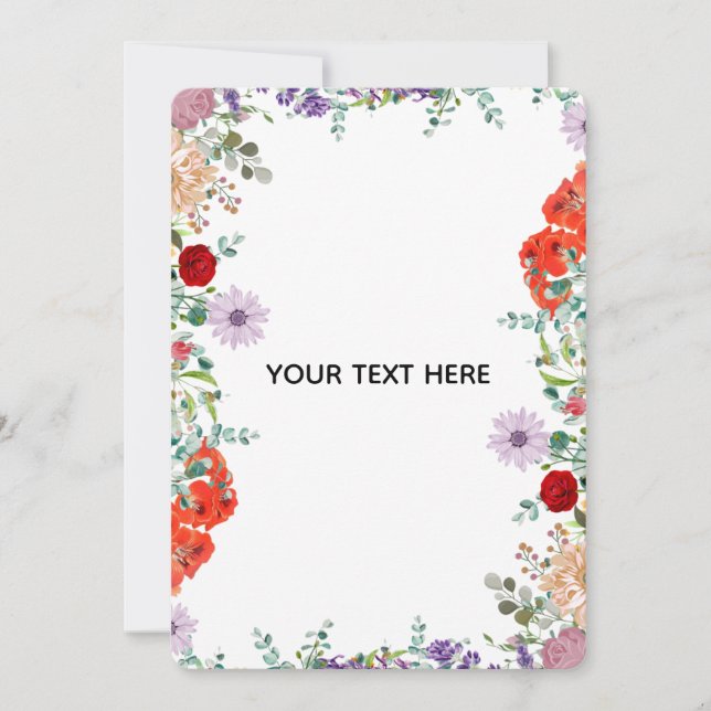 Create Your Own Colourful Floral Border  (Front)