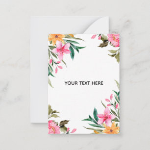 Create Your Own Colourful Floral Border Card