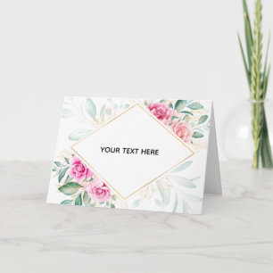 Create Your Own Colourful Floral Border Card