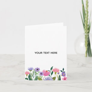 Create Your Own Colourful Floral Border Card