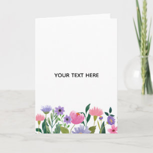 Create Your Own Colourful Floral Border Card