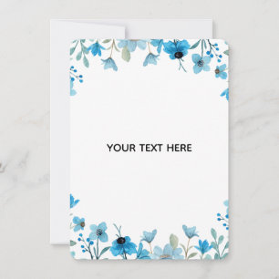 Create Your Own Colourful Floral Border Invitation