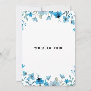 Create Your Own Colourful Floral Border Invitation