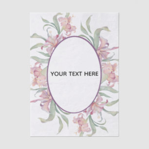 Create Your Own Colourful Floral Border Tissue Paper