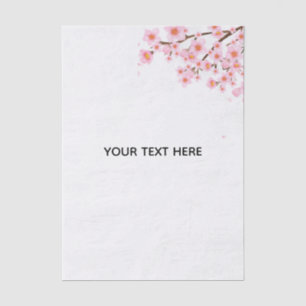 Create Your Own Colourful Floral Border Tissue Paper