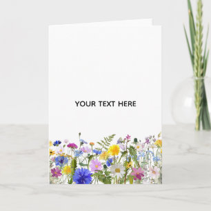 Create Your Own Colourful Floral  Card