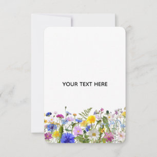 Create Your Own Colourful Floral Thank You Card