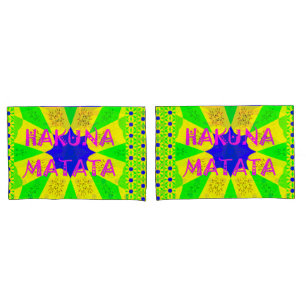 Create Your Own Colourful Hakuna Matata cute prett Pillowcase