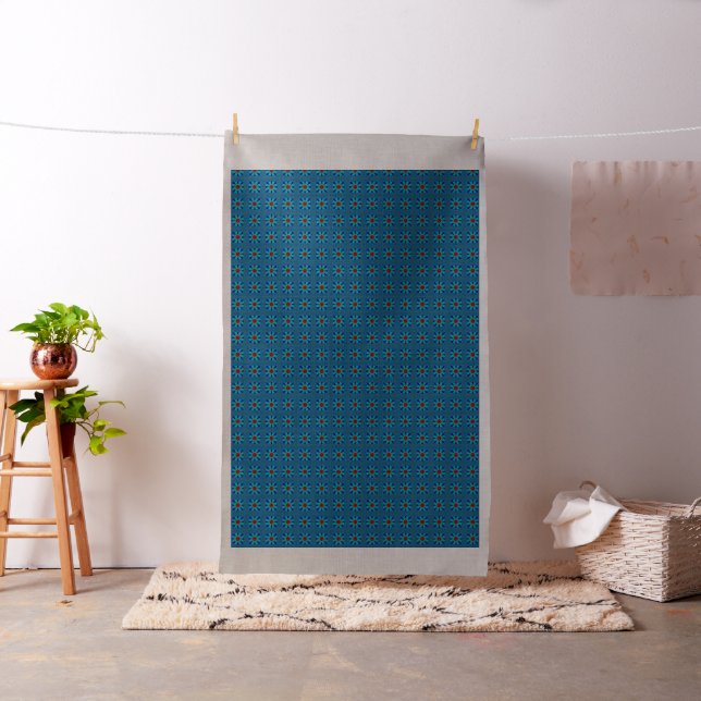 Create Your Own Colourful Hakuna Matata pretty blu Fabric (In Situ)