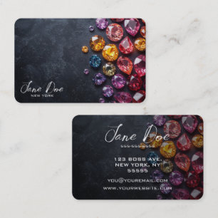 Create Your Own Colourful Jewels Business Card