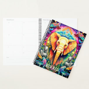 Create Your Own Colourful Jungle Elephant Totem Planner