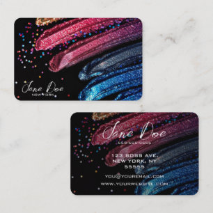 Create Your Own Colourful Makeup Business Card