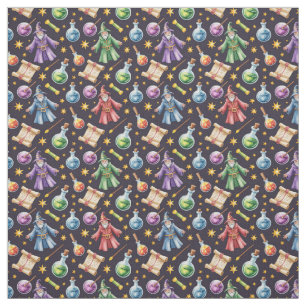 Create Your Own Colourful Wizard Potions Scrolls Fabric