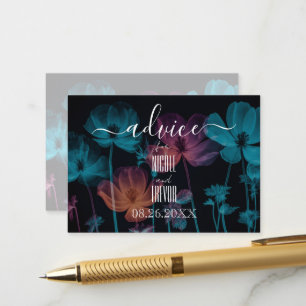 Create Your Own Colourful X-Ray Flowers Advice Card