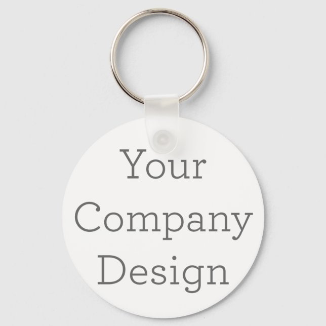 Metal Circle Keychain, 5.08 cm (Front)