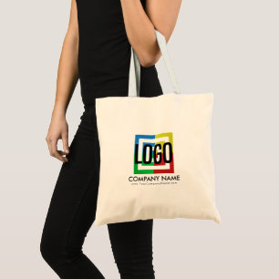 Create Your Own Company Logo Business Details Tote Bag