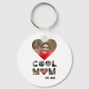 Create your own Cool mum 7 letter photo for her Key Ring