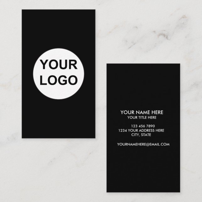 Create Your Own Corporate Logo Business Card (Front/Back)