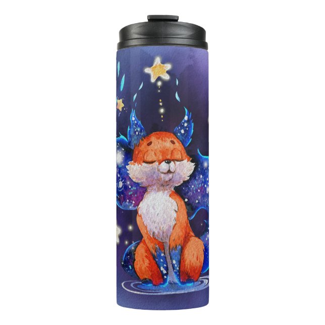 Create Your Own Cosmic Fox Thermal Tumbler (Front)