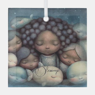 Create Your Own Cosy Friends Mermaids & Fish Glass Tree Decoration