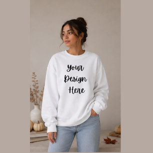 Create Your Own Cosy Oversized Fall Crewneck Sweatshirt