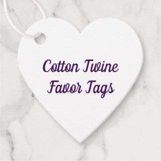Create Your Own Cotton Twine Favour Tags