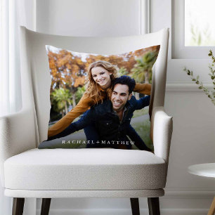 Create Your Own Couple Photo   Add Names Cushion