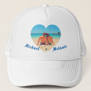 Create Your Own Couple Photo Hat Gift Custom Names