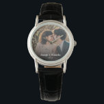 Create your own couple wedding engagement watch<br><div class="desc">Create your own couple wedding,  engagement keepsake photo watch.
You can add your own photo and add names and year.</div>
