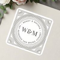 Create Your Own Couple's Monogram Return Address